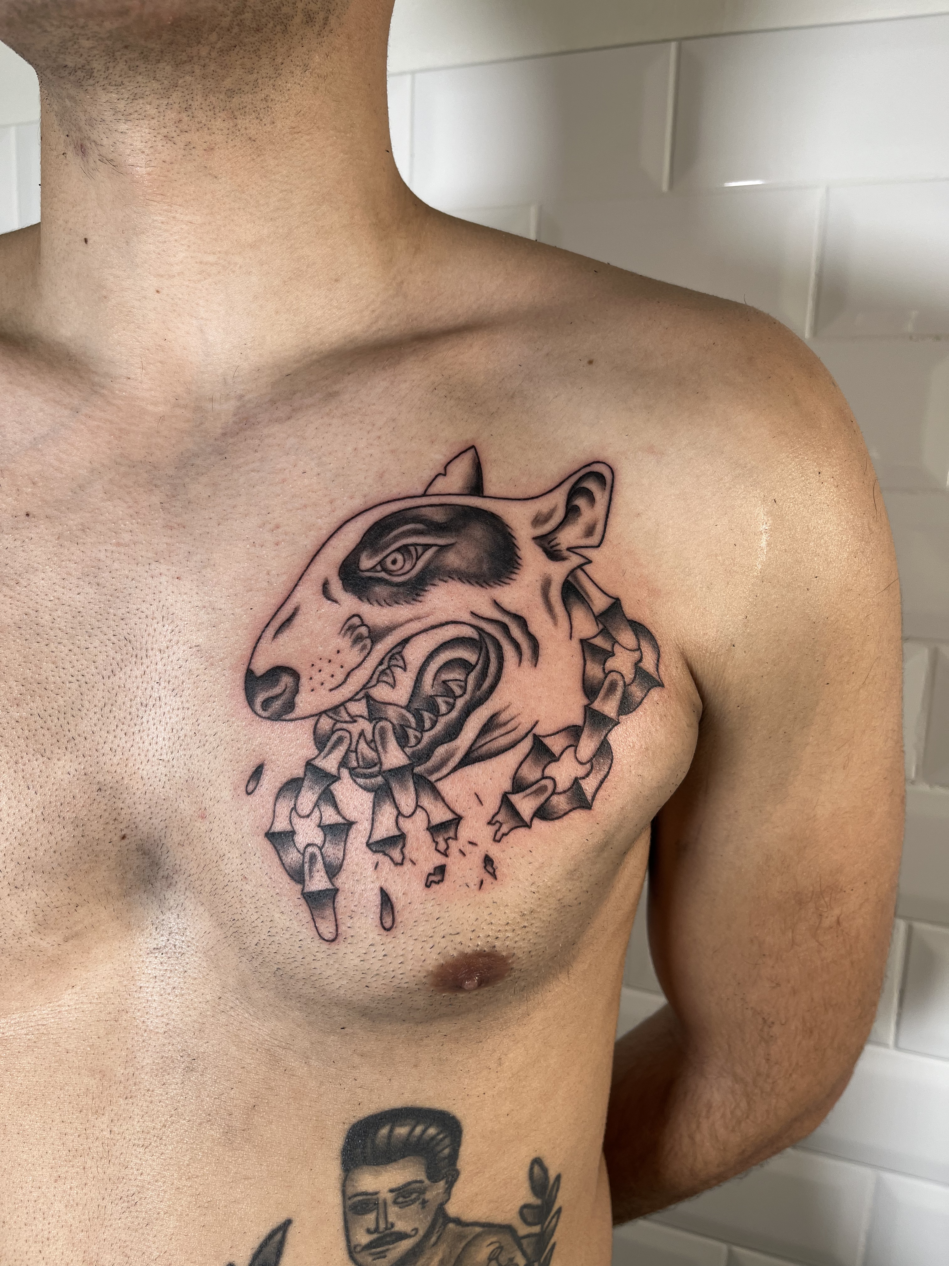Bull terrier tattoo